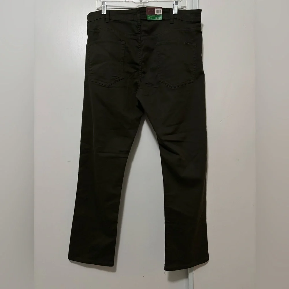 JACHS NY Mid-Rise straight fit the traveler Olive Green Pants